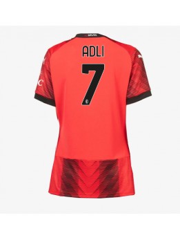 AC Milan Yacine Adli #7 Heimtrikot für Frauen 2023-24 Kurzarm